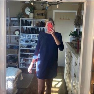 H&M Blue and red striped dress